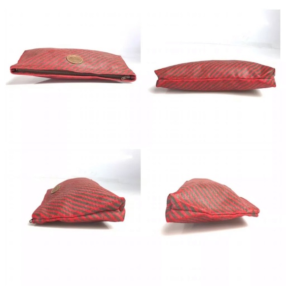 Gucci Rigate line cloth pouch W24 × H14 × 3 - Picture 4 of 11